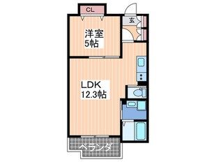 アールヴォレ楠木の物件間取画像